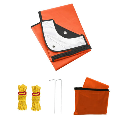 Heavy Duty Emergency Blanket Survival Gear Waterproof Insulated Blanket Emergency Tarp for Camping, Hiking, Bushcraft