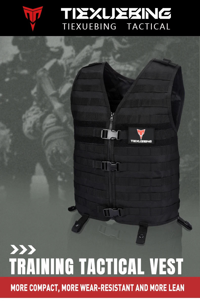 Military Tactical Molle Vest Airsoft Lightweight Gear Load Carrier Vest Camouflage CS Wargame Hunting Adjustable Waistcoat