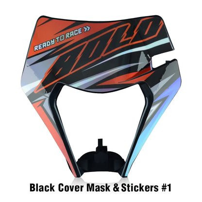 PowerZone Motorcycle LED Headlight Headlamp Head Lights Supermoto Fairing For KTM EXC SXF MX Dirt Bike Enduro LED Headlight