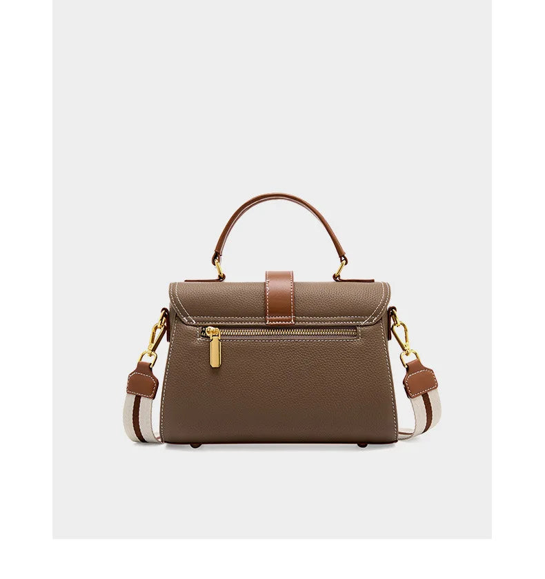 Luxury handbags female crossbody bags small square shoulder bag mom women bags new fashion 2025 genuine cowhide leather satchel