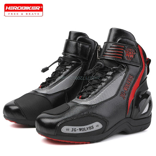 Motorcycle Riding Boots Men Women Knight Outdoor Waterproof Sneakers Shoes Off-road Professional Leisure Protective Riding Boots