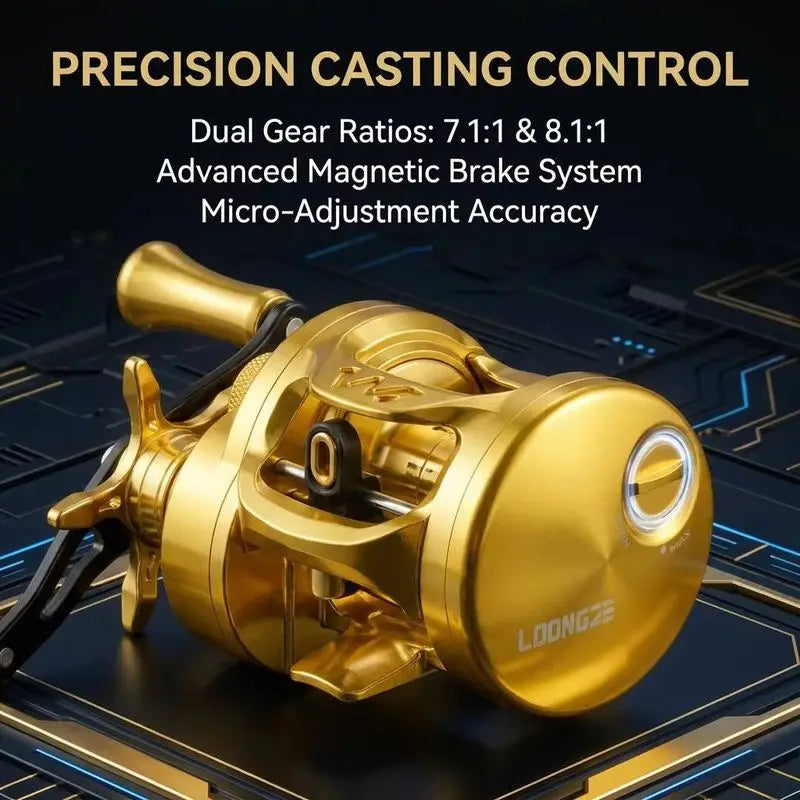 Takizawa Longze B51mc BFS Baitcasting Reel Ultralight Magnetic Drum Reel Full Metal Cnc Micro Object Baitcaster Fishing Reel Gea