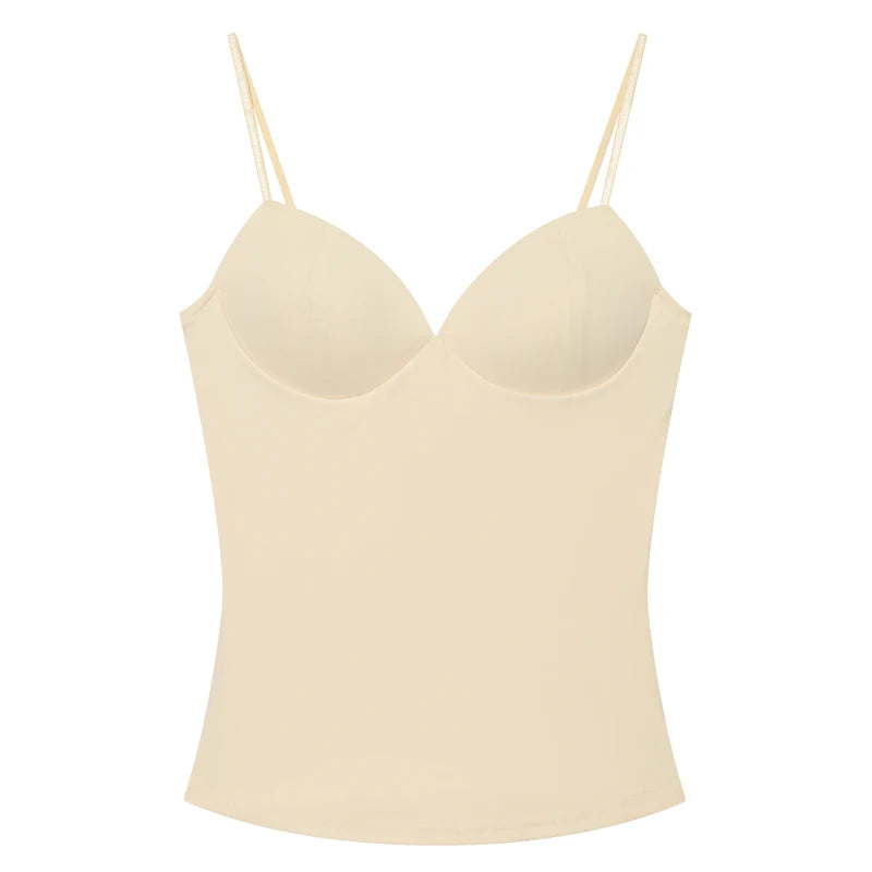 Women's Tops Bustier Corset Crop Slip Top Women Bodycon Backless Sexy Tops 2026New Brown Black Gray Camisole Vest Female Fashion