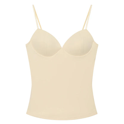 Women's Tops Bustier Corset Crop Slip Top Women Bodycon Backless Sexy Tops 2026New Brown Black Gray Camisole Vest Female Fashion