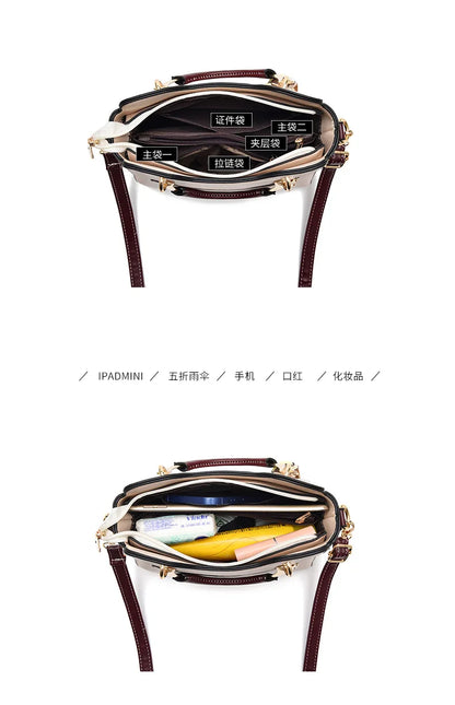 New with Printed Letters Women Square Handbag Messenger Bags with Pendant Office Ladies Bags Female Crossbody Shoulder Bags