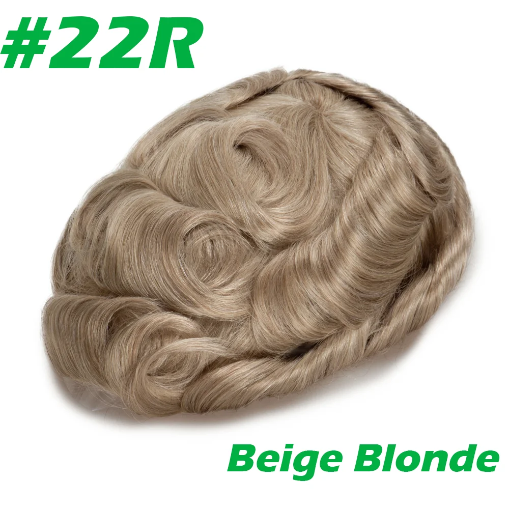 Men Toupee 0.06mm Thin Skin Natural Hairline Men's Capillary Prothesis Toupee Men Wigs Male Wig Hair System 100% Human Hair