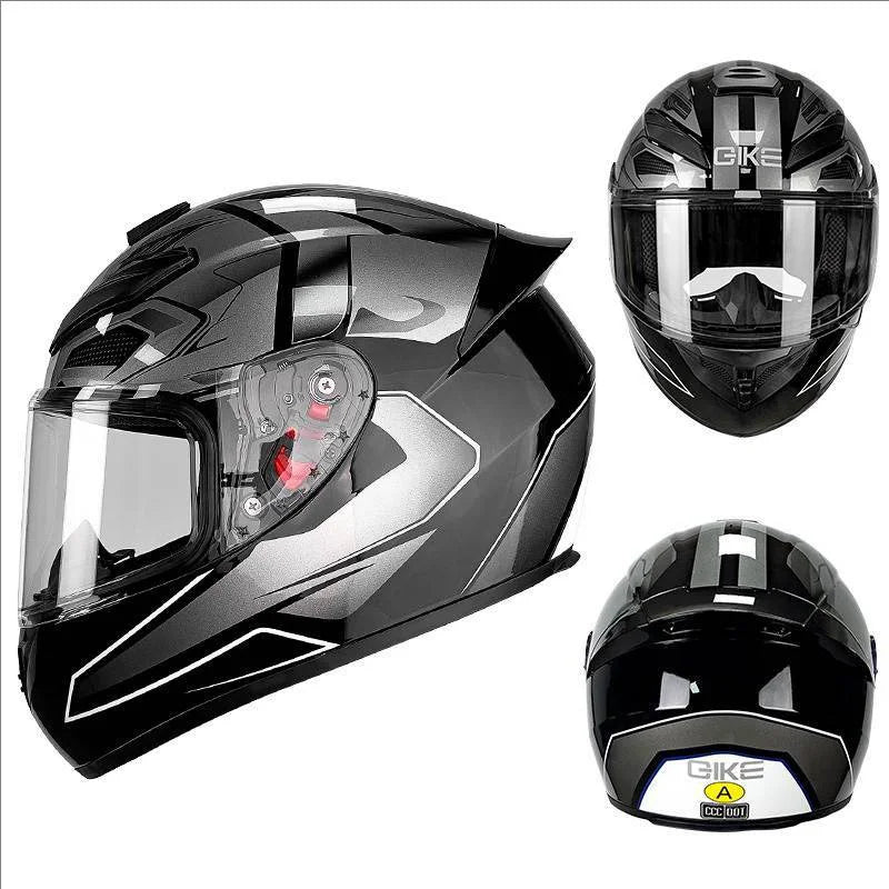 New Vintage Motorcycle Helmet Unisex Full Face Fog Proof Customizable Full Coverage Karting Helmet for Men And Women