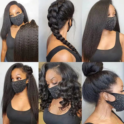 13x4 Transparent Lace Front Brazilian Human Hair Wig Sale Kinky Straight 180% Lace Frontal Yaki Human Hair Wigs Short Lace Wig