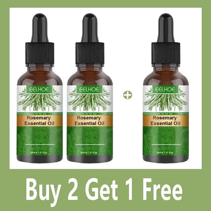 Natural Rosemary Hair Growth Essential Oil  Strengthening Nourishing Moisturing Softening Luster Shiny Hair Care Healthy