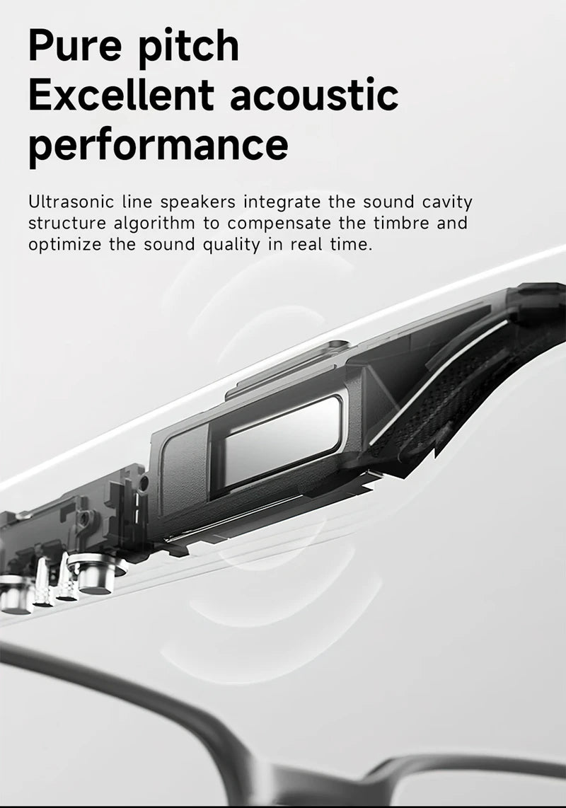 AI Smart Glasses 8 Million Camera Bluetooth Sunglasses Shoot Audio Call Video Music Player Multifunctional Smart Glasses