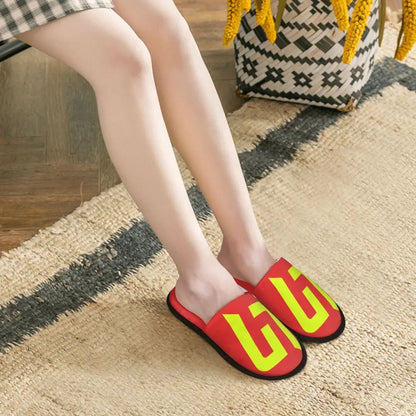 Custom British Lando Norris Racing Driver Guest Slippers for Spa Women House Slipper
