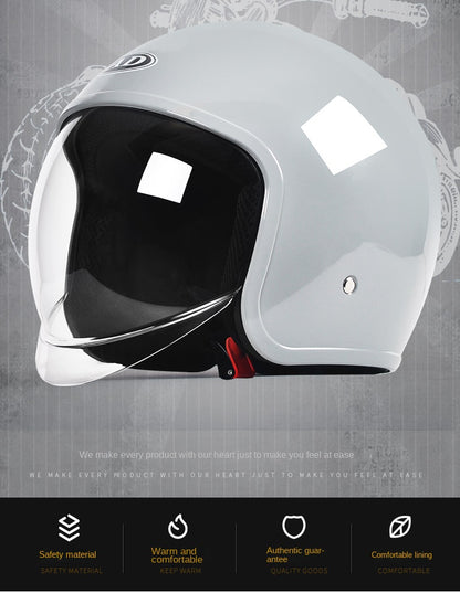 GB Certified Electric Vehicle Helmet for Men and Women All-season Universal Electric Vehicle Safety Helmet Motorcycles Winter