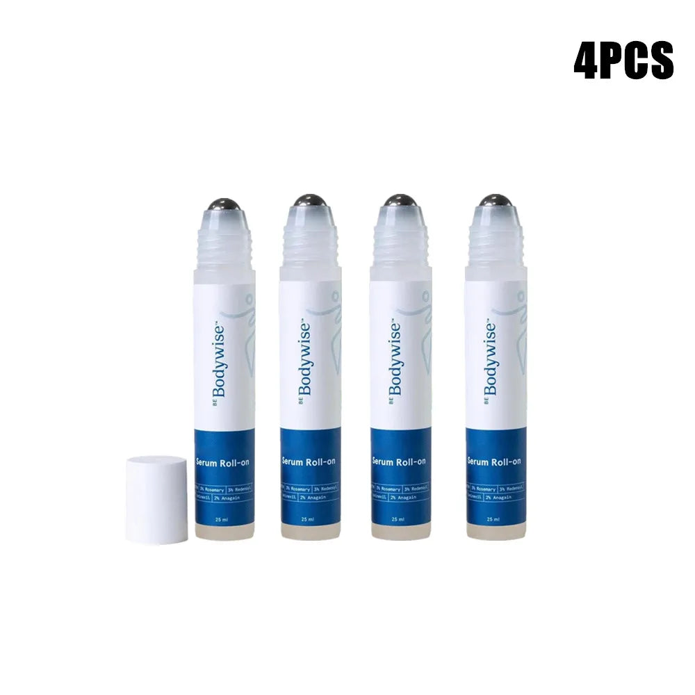 1-5pcs Bodywise Roll-On Ball Hair Growth Serum - Natural Rosemary Plant Essence Strengthen Hair Roots Gently Nourishes Scalp