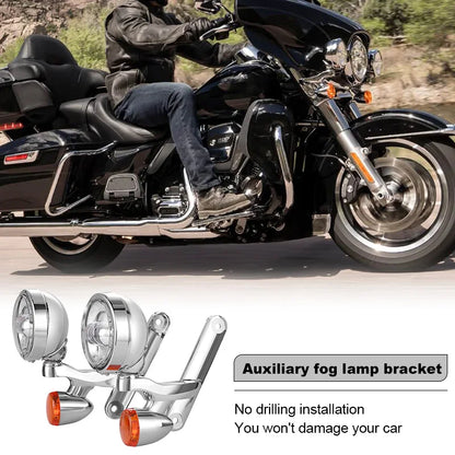 for Harl-ey Auxiliary Lighting Auxiliary Lighting Brackets Fog Light for Ha-rley Cvo Street Glide Flhx 2006-2020 Frame Parts