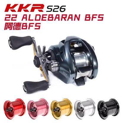 KKR S26 New DIY Ultralight Spool For 2022 ALDEBARAN BFS Baitcasting Reel Bait Finesse Lightweight Shallow Spare Coil
