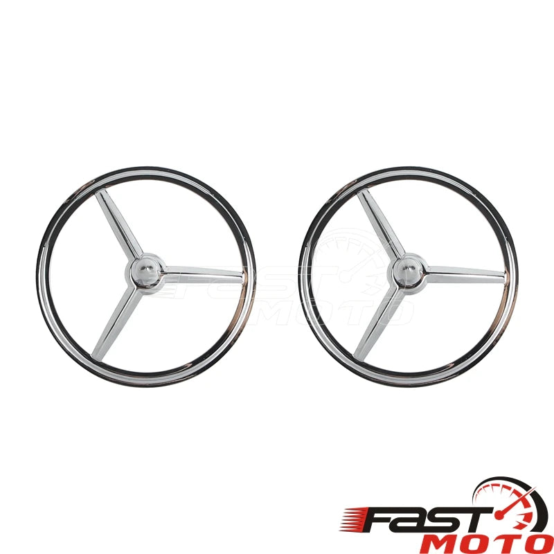 Motorcycle 7'' Headlight Bullet Trim Ring 4.5'' Auxiliary Fog Light Cover For Harley Touring Road King Dyna Softail Heritage
