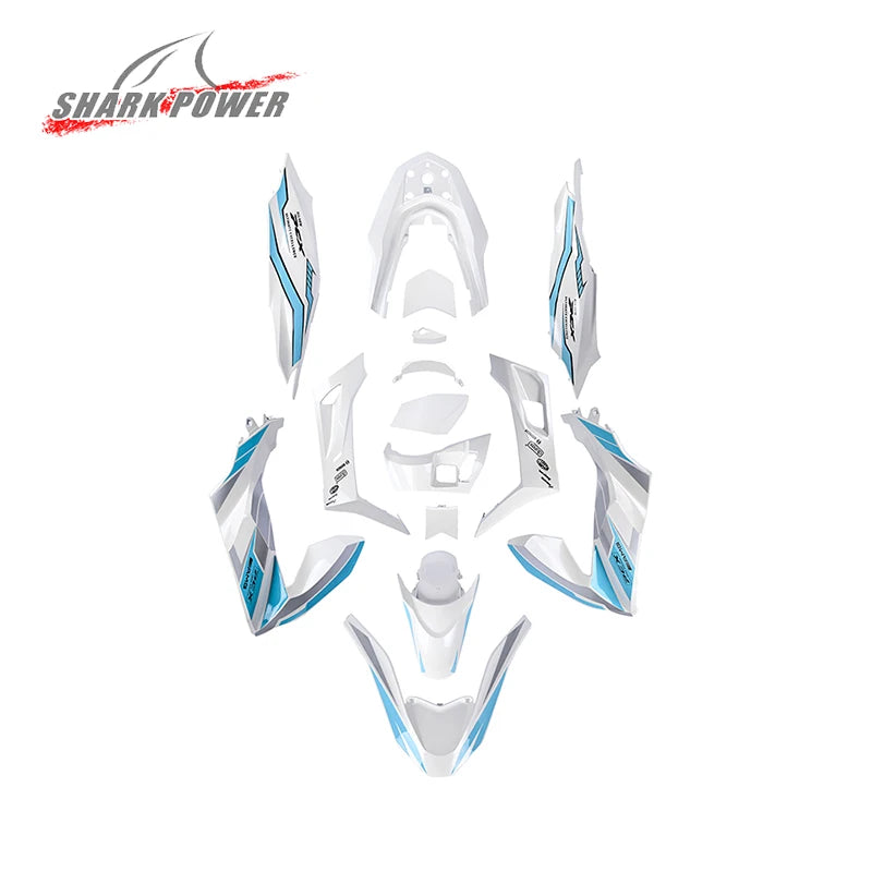 Motorcycle Accessories and Frame Body Spare Parts Motorbike Fairing Kit Front Fairing Fixed Wing Intake Wing for Honda PCX 160