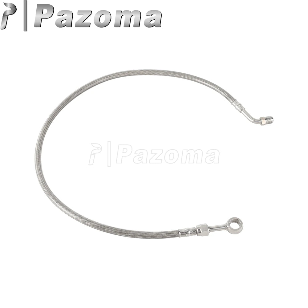 Motorcycle Hydraulic Banjo Braided Line Steel Brake Hose Cable For Harley Softail Slim Breakout Deluxe Street Bob Fat Boy 18-23