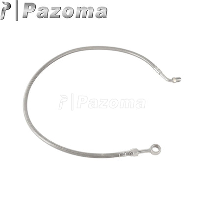 Motorcycle Hydraulic Banjo Braided Line Steel Brake Hose Cable For Harley Softail Slim Breakout Deluxe Street Bob Fat Boy 18-23