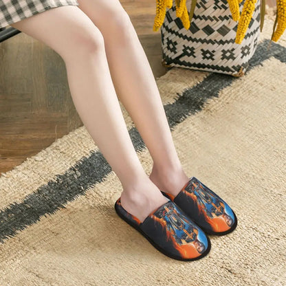 Custom British Lando Norris Racing Driver Guest Slippers for Spa Women House Slipper