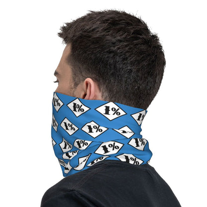 Custom 1 Percenter Essential Sons Bandana Neck Gaiter for Ski Camping Men Women Wrap Scarf TV Show Anarchy Headband Warmer