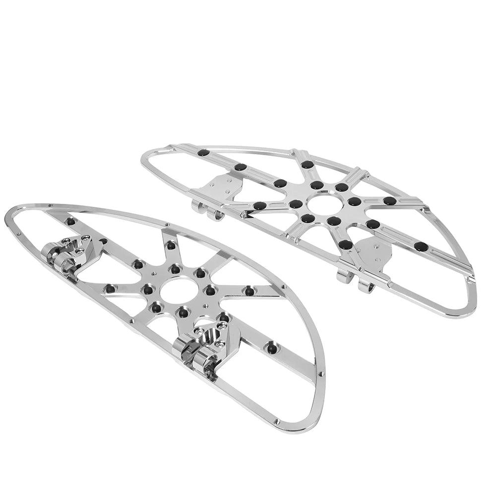 Motorcycle Driver Floorboard Male Mount Rear/ Front Foot Rest Pegs Pedal Black/Chrome For Harley Softail Touring Dyna Road Glide