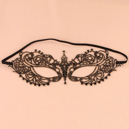 Wedding Dance Mask Headdress Bride Party Rhinestone Tassel Wedding Card Personality Mask Stage Accessories