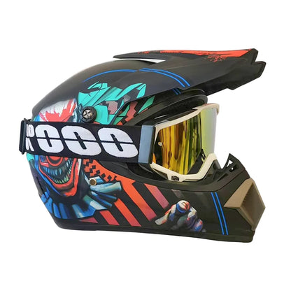 Kids Karting & Youth Dirt Bike Helmets + Goggles DOT Certified Enhanced Protection