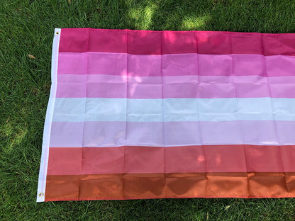 Lesbian flag 3x5fts 90x150cm polyester LGBT Lesbian pride Flag hanging banner for home decoration