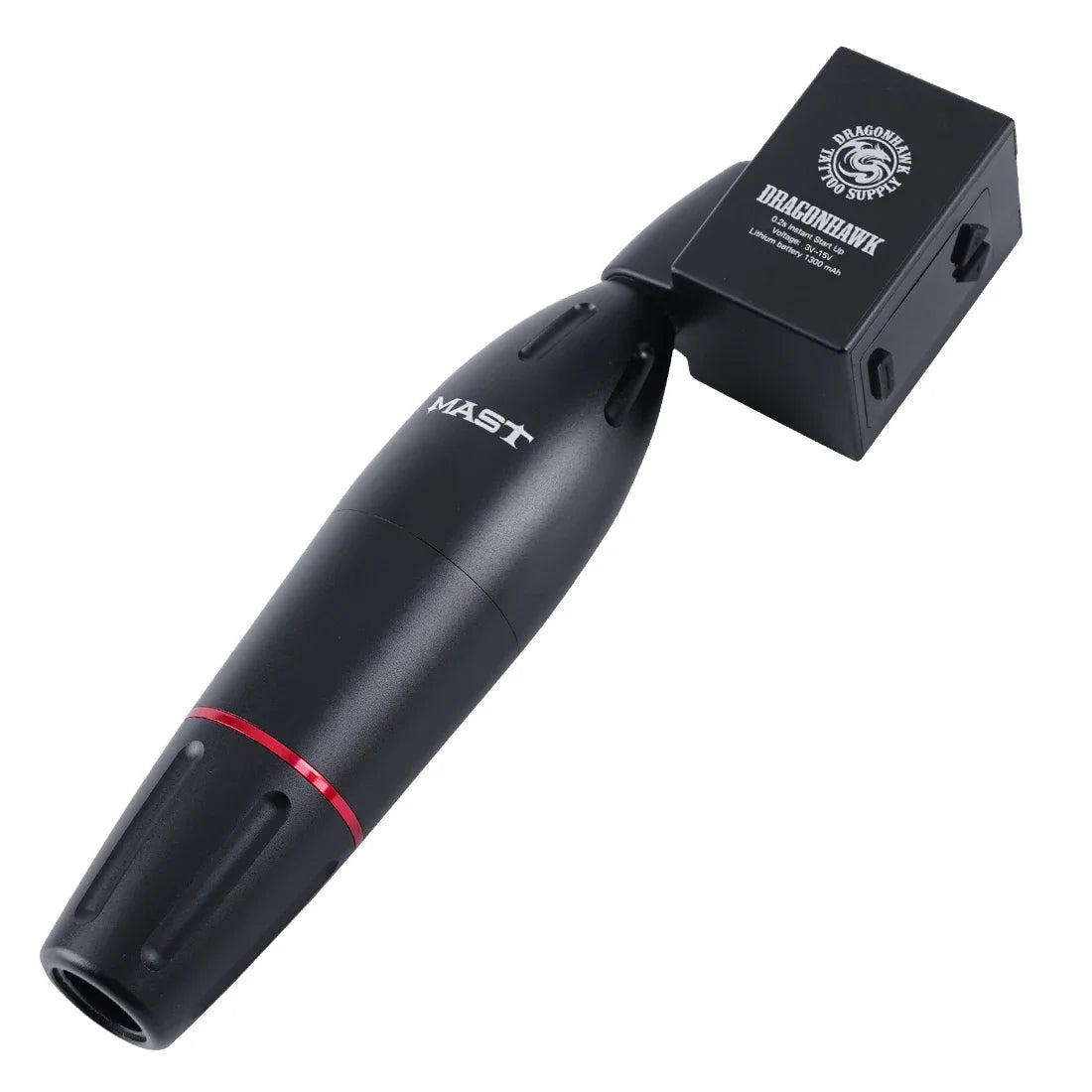Mast K2 Wireless Tattoo Machine 3.5mm Stroke 1300mAh with Dragonhawk Battery for Beginner or Pro Studio Supplies