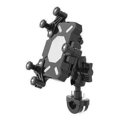 Universal Motorcycle Phone Holder Shock Absorbing Phone Mount Stand 360° Adjustable For iPhone 15 13 14 Pro Max More 4.7-7.1inch