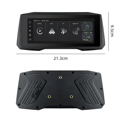 EKIY 7 inch Wireless CarPlay Moto Android Auto Portable Digital Motorcycle Dashboard GPS Navigation Display Screen Monitor TPMS