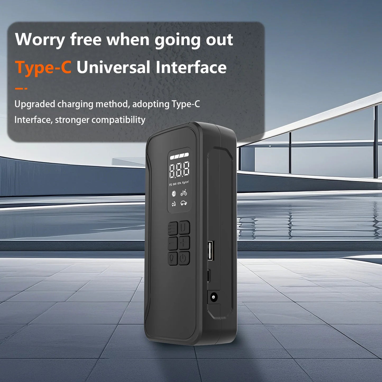 Wireless Air Pump 150psi Touch Screen/Key Portable Electric Tire Inflator For Car Bicycle Motorcycle Mini Air Compressor Injecto