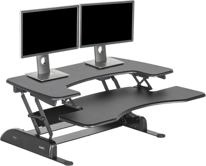 Desk Pro Plus 36 - Dual Monitor Standing Desk Converter - Adjustable Desk Riser with 11 Height Settings - Stand Up Ho.Customized