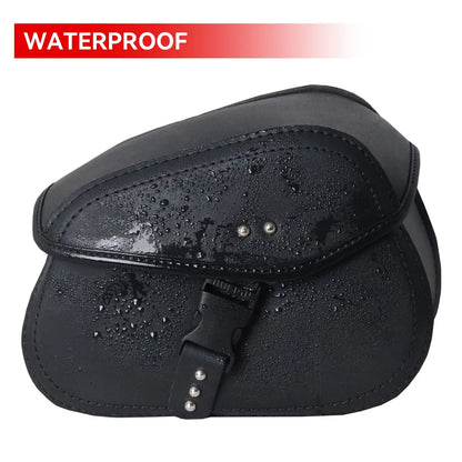 PU Leather Motorcycle Saddlebags Waterproof Motorbike Side Saddle Bags Universal for Harley Suzuki Kawasaki Yamaha