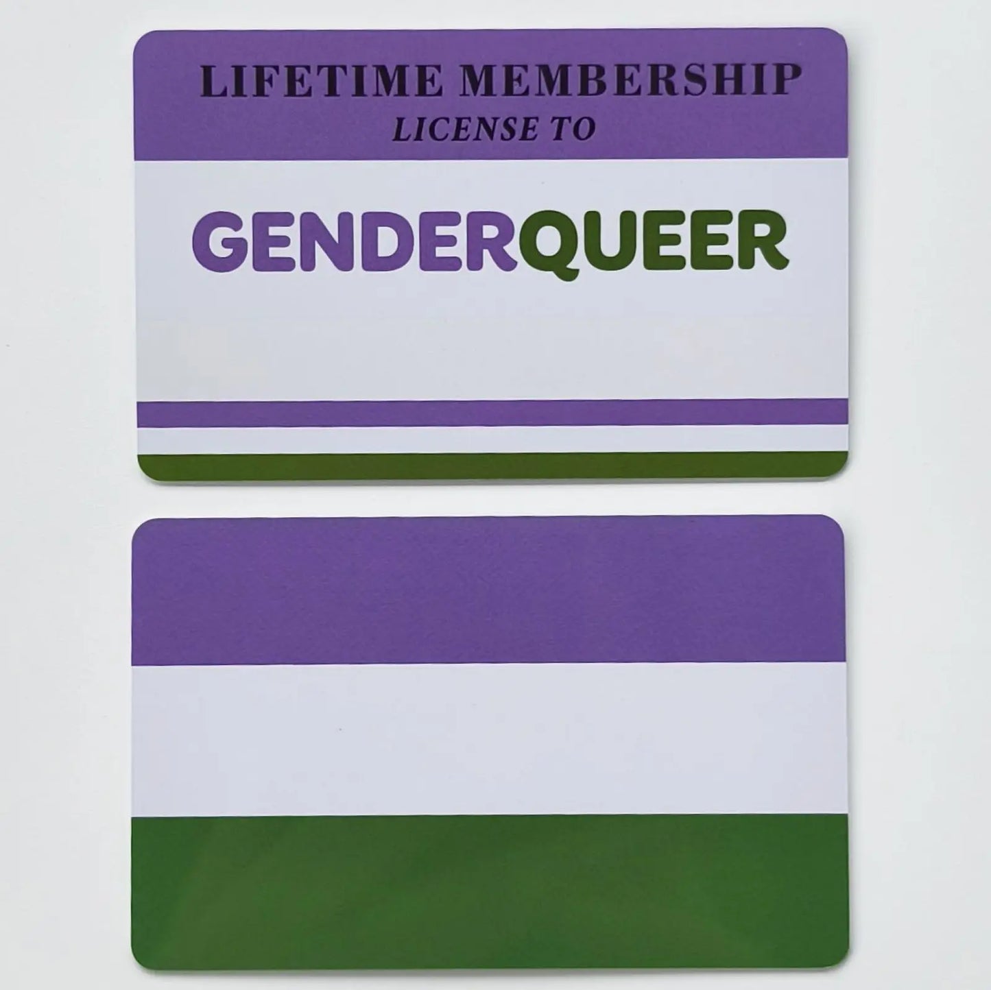 Writable LGBTQIA Identity Card LGBT Pride Cards Lifetime Membership Card perfect rainbow community gift