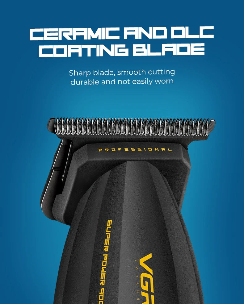 VGR Hair Trimmer Professional Hair Cutting Machine Electric Clippers Cordless Barber Haircut Rechargeable Trimmer for Men V-285