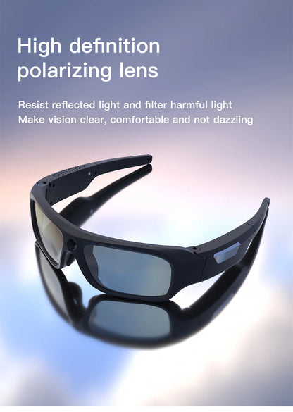 4K HD Smart Glasses Camera Mini Eyewear Camcorder for Outdoor Cycling Driving Video Recordings