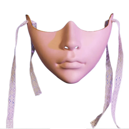 Unisex Masquerade Mask Beauty Mask Cosplay Mask Mechanical Half Face Mask for Carnival Halloween Dress up Party Mask