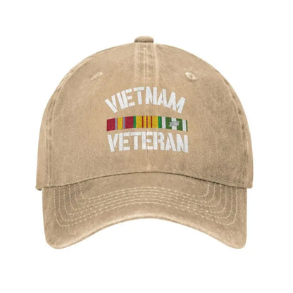 Custom Fashion Cotton Vietnam Veteran Pride Service Ribbon Baseball Cap for Women Men Breathable Dad Hat Sports