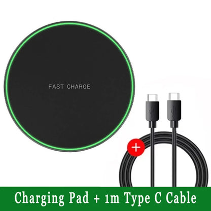 Wireless Charger Mobile Phone Chargers Pad Stand For iPhone 16 15 14 13 12 11 Pro Max Samsung Xiaomi Fast Charging Dock Station