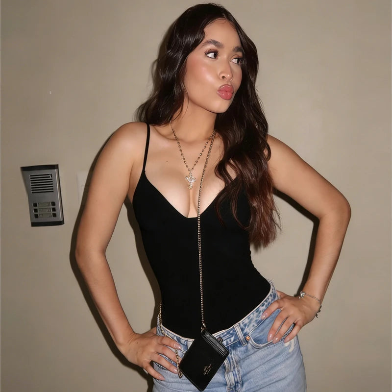 Women's Tops Bustier Corset Crop Slip Top Women Bodycon Backless Sexy Tops 2026New Brown Black Gray Camisole Vest Female Fashion