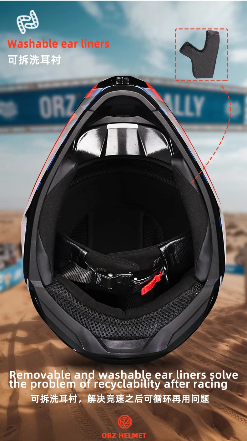 ORZ's new motorcycle off-road helmet, rally helmet, and mountain bike downhill helmet