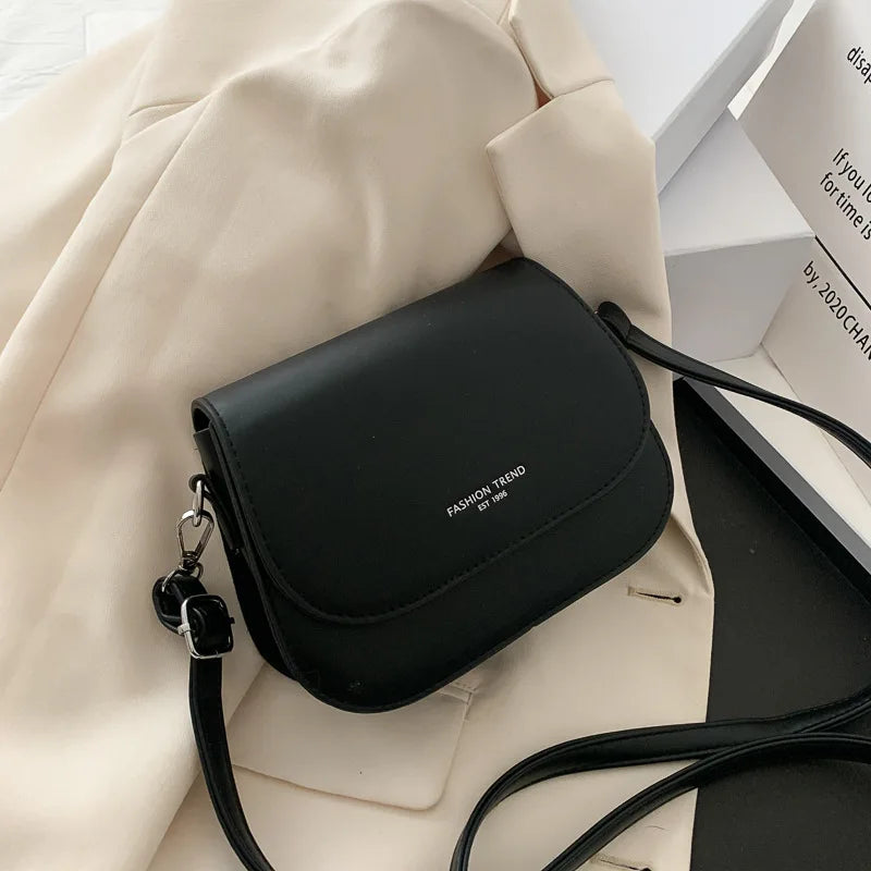 Saddle bag women's crossbody bag bag girl, summer simple fashion trend, foreign shoulder bag women
