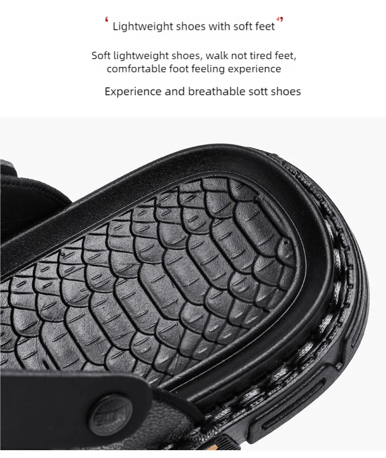 Men's high-quality beach shoes summer outdoor casual flip-flops sandals soft-sole non-slip comfort fashion dual-purpose slippers