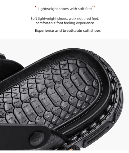 Men's high-quality beach shoes summer outdoor casual flip-flops sandals soft-sole non-slip comfort fashion dual-purpose slippers