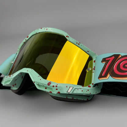Designer Classic Off Road Goggles Donut Design Motorcycle Riding Glasses Bicycle Protective Eyewear Windproof Dustproof Ski
