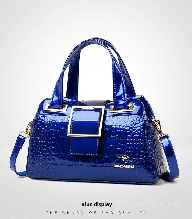 Women's Bag New Style Middle-aged Women's Bag Simple Trendy Single Shoulder Crossbody Bag Fashionable Elegant Handheld Mom Bag