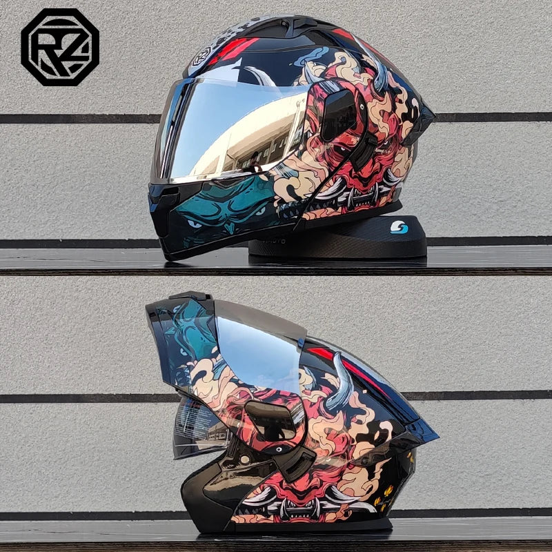 2025 High Quality Motorcycle Helmet Modular Flip Helmet Casco para Motos Dual Lens Full Helmet Casco para Motos DOT Approval