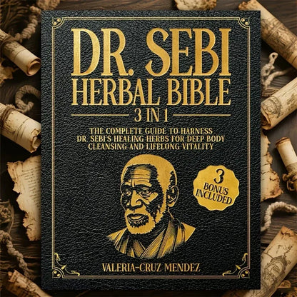 5025 Dr. Sebi Herbal Bible 3-in-1: Detoxify and Cleanse Your Body with Dr. Sebi's Healing Herbs for Lasting Health and Vitality
